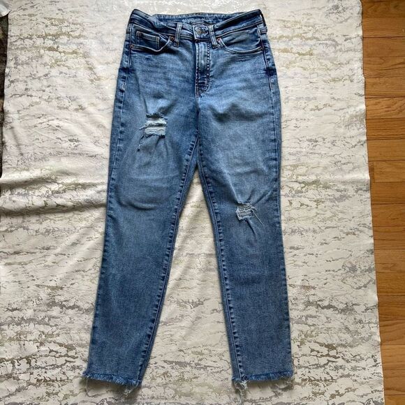 Old Navy high rise O. G. Straight leg raw hem jeans - Picture 11 of 11